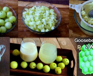 Gooseberry Juice-Immunity Boosting Nellikkai Juice At Home-Amla Juice-How to Preserve Amla Juice