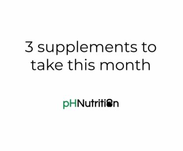 3 supplements to use this month (November)