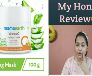 Mamaearth Vitamin C Sleeping Mask// Honest Review//Beauty mirror
