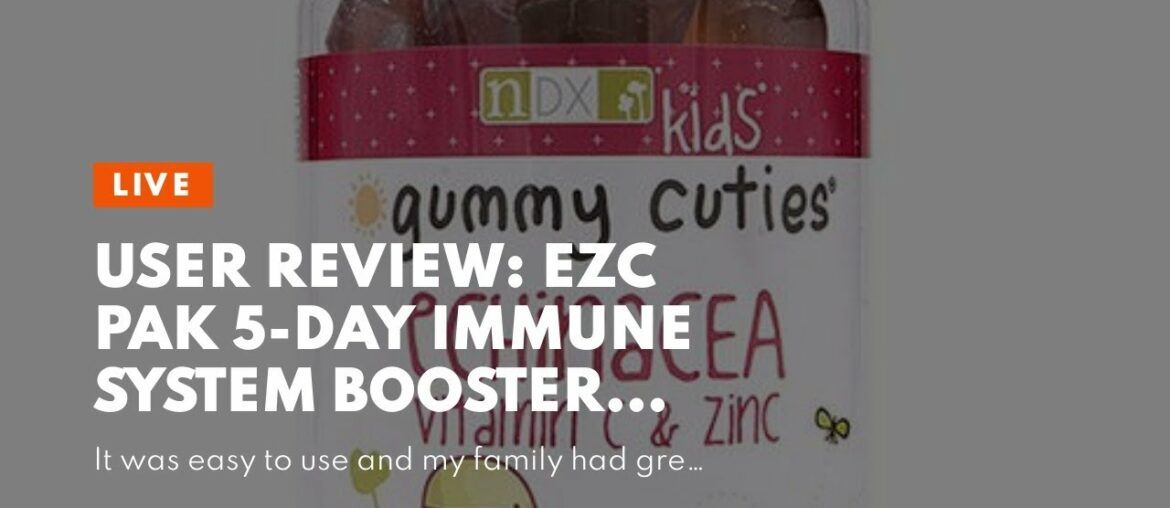 User Review: EZC Pak 5-Day Immune System Booster for Cold and Flu Relief (Pack of 6) - Echinace...