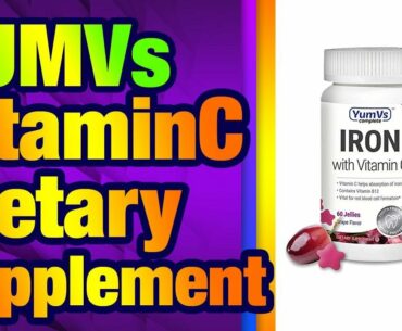 YUM-V's Complete Iron w/ Vitamin C Jellies (Gumm ies) Grape Flavor (60 Ct); Daily Dietary S