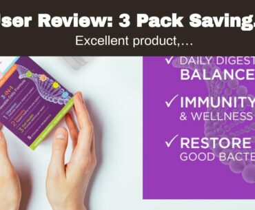 User Review: 3 Pack Savings: Omax Probiotic + Prebiotic Supplement Pills, 50 Billion CFU, 10 Cl...