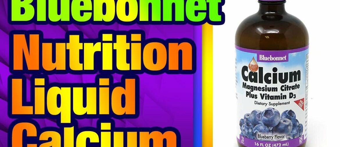 Bluebonnet Nutrition Liquid Calcium Citrate Magnesium Citrate, Vitamin D3, Bone Health, Gl