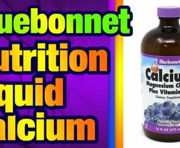 Bluebonnet Nutrition Liquid Calcium Citrate Magnesium Citrate, Vitamin D3, Bone Health, Gl