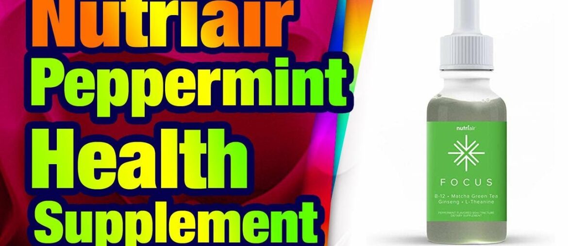 Nutriair Focus Peppermint Flavored Brain Health Supplement - Liquid Vitamins for Memory, C