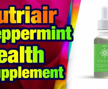 Nutriair Focus Peppermint Flavored Brain Health Supplement - Liquid Vitamins for Memory, C