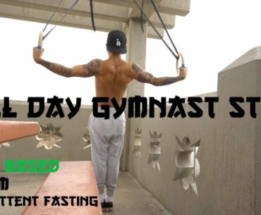 Pull Day Gymnast Style (Plant Based, Intermittent Fasting, No Gym & Meals)