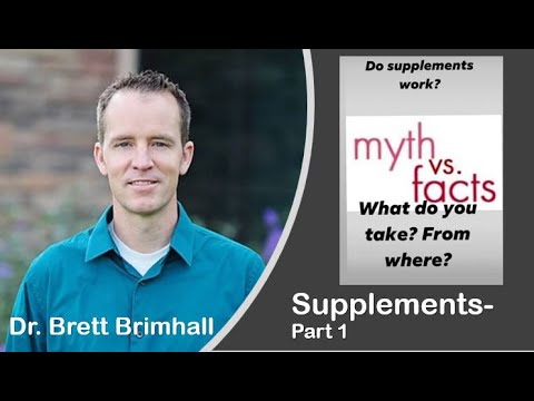 Wednesday Wellness- Supplements Part 1 -Dr Brett Brimhall