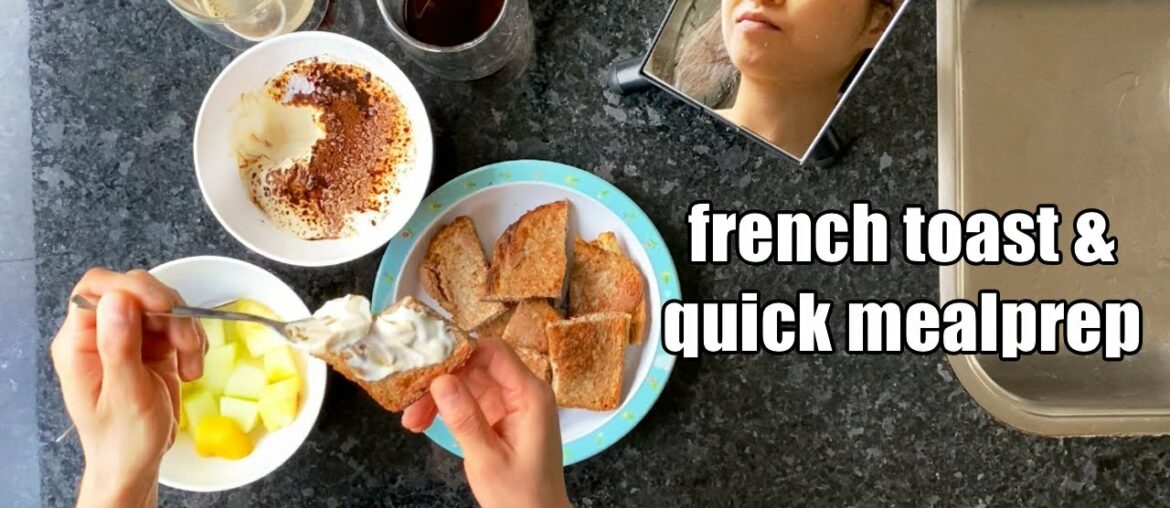 What I eat for Breakfast - French toast idea from Greg Doucette - vitamin supplements meal prepping