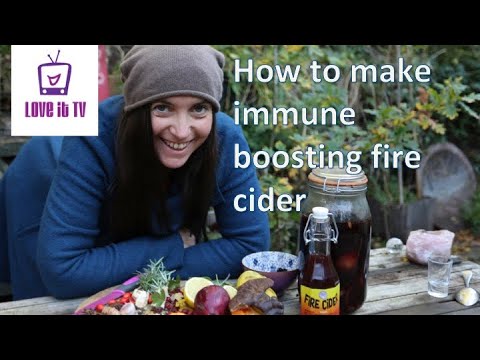 Immune Boosting Fire Cider Recipe / How to make healthy fire cider / Medicinal tonic / Foraging food