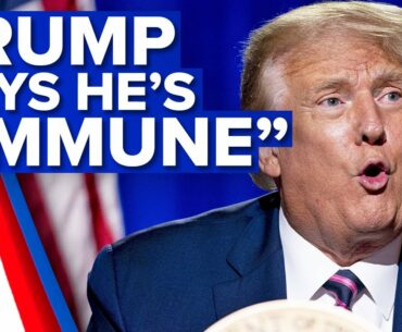 Trump says he's COVID-19 "immune" | 9 News Australia