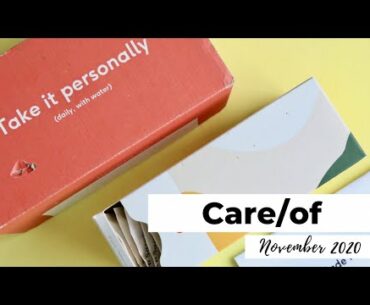 Care/of Unboxing November 2020: Vitamin Subscription Box
