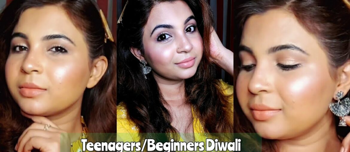 Teenagers Diwali Makeup with Affordable Products| Beginners Festive Makeup| No Foundation|Chit Chat