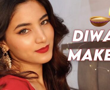 GRWM For Diwali 2020 | Makeup, Hair & Outfit | Somya Gupta