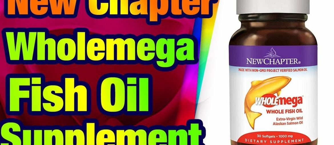 New Chapter Wholemega Fish Oil Supplement - Wild Alaskan Salmon Oil with Omega-3 + Vitamin