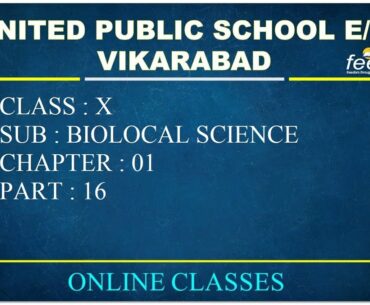 10TH CLASS BIOLOGICAL SCIENCE  NUTRITION PART 16