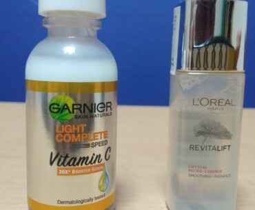 l'oreal crystal micro essence || garnier vitamin c serum || garnier || L'Oreal Paris