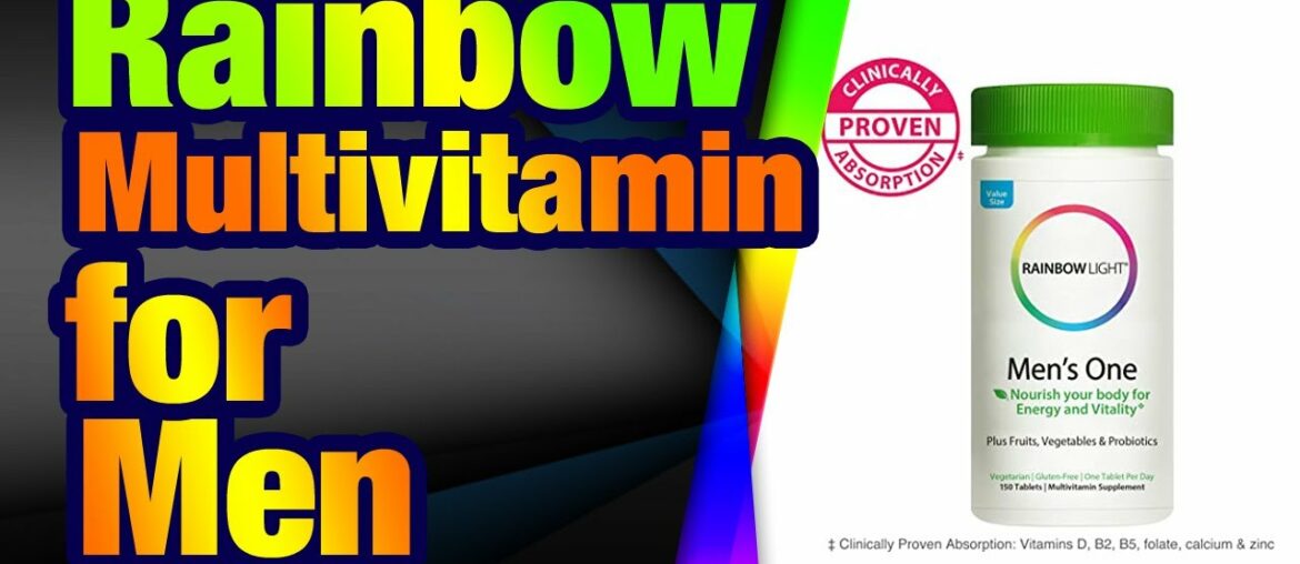 Rainbow Light Men’s One Multivitamin for Men, with Vitamin C, Vitamin D, & Zinc for Immune