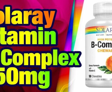 Solaray Vitamin B-Complex 250mg Natural Orange  Flavor | Healthy Hair, Skin, Immune Functio