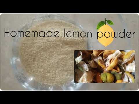 Homemade lemon peel powder  befits and use