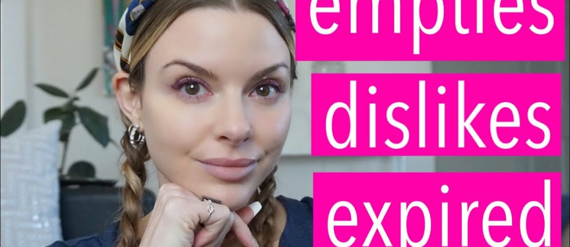 getting rid of empties, dislikes & expired skincare, makeup, hair, body | bauer beauty