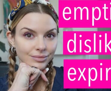getting rid of empties, dislikes & expired skincare, makeup, hair, body | bauer beauty