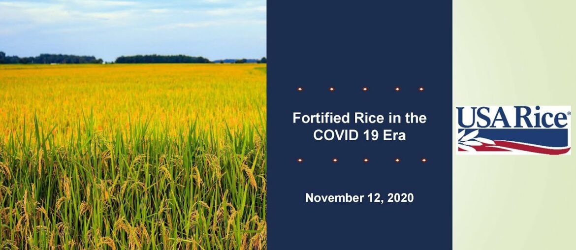 Webinar:  Fortified Rice in the COVID-19 Era