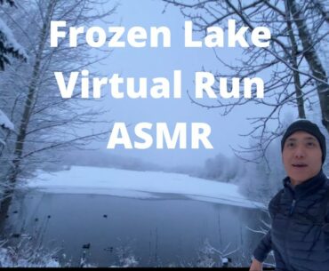 Run With Me Around A Frozen Alaskan Lake | ASMR - 1 MILE RUN