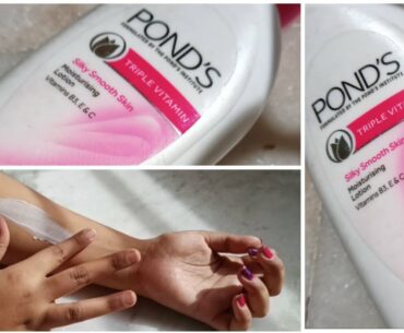 ponds triple vitamin moisturising body lotion review and demo