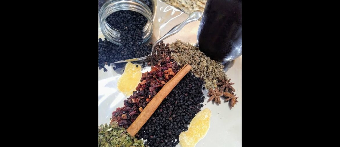 The Best 8  Herbs for Elderberry Syrup Making Kit !!!