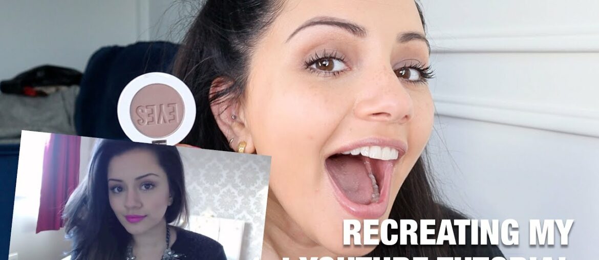 RECREATING MY FIRST MAKEUP TUTORIAL AFTER 7 YEARS LATER!