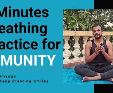 5 Minute Breathing Practice for Immunity | #incredibleindia #yogaforall | Yoga with Anchor Sathish