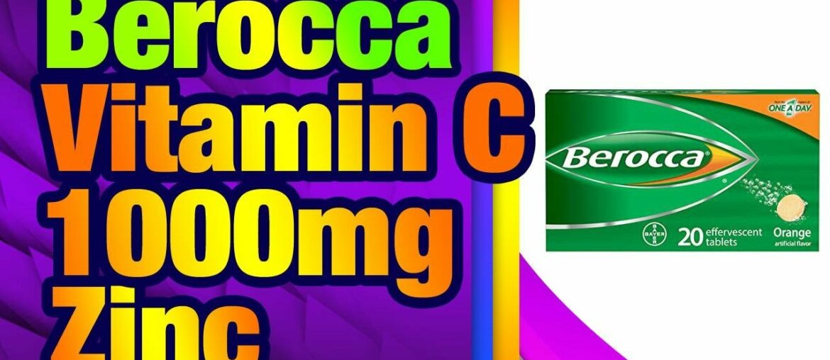 Berocca with Vitamin C 1000mg, Zinc, Biotin, B12 Vitamin Energy Supplement, Orange Flavor