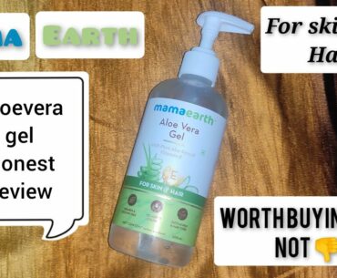 MamaEarth Aloevera gel with vitamin E review |worth buying product| || best for skin and hair ||