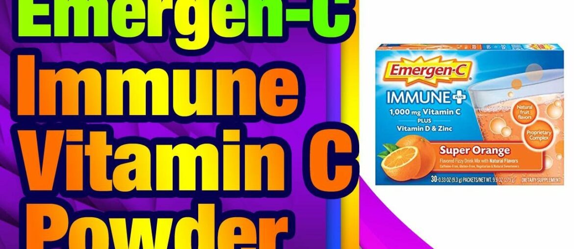 Emergen-C Immune+ 1000mg Vitamin C Powder,  with Vitamin D, Zinc, Antioxidants and Electrol