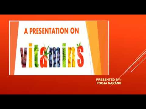 presentation on vitamins  GGSSS sri muktsar Sahib Pooja narang  beauty and wellness