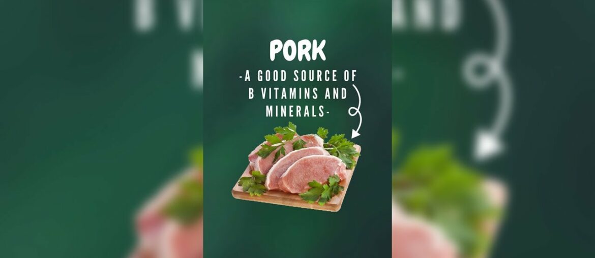 PORK: A Good Source of B Vitamins & Minerals #shorts