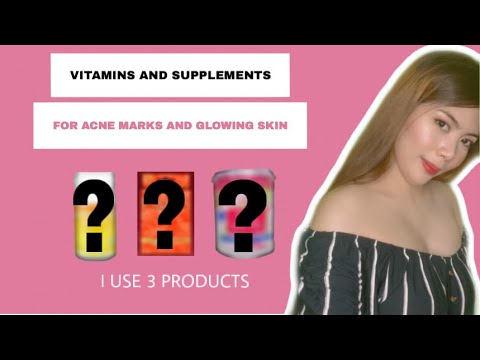 VITAMINS AND SUPPLEMENTS FOR ACNE MARK AND FOR GLOWING SKIN