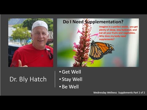 Wednesday Wellness- Supplements Part 2 Dr. Bly Hatch