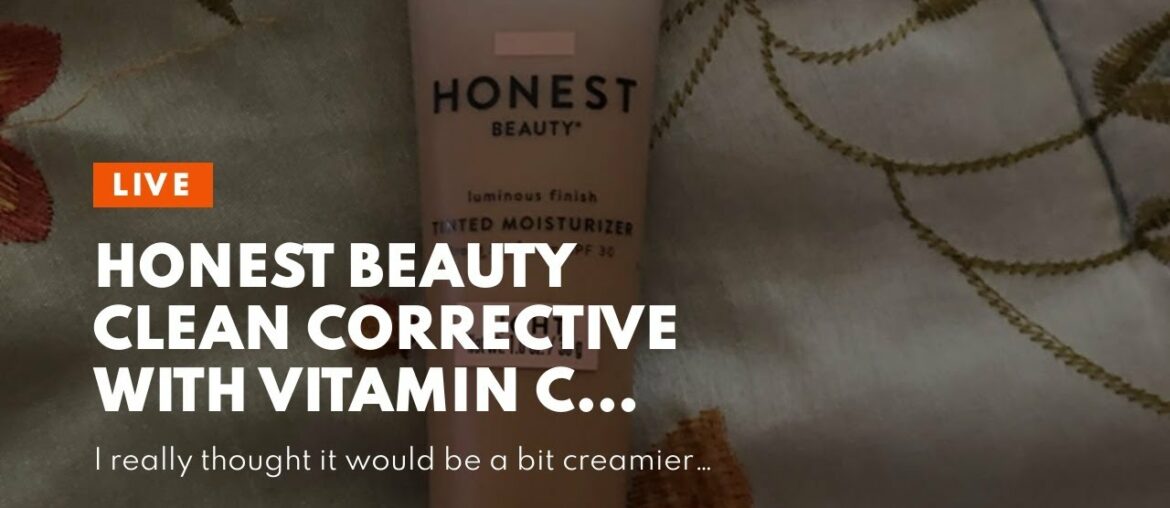 Honest Beauty Clean Corrective with Vitamin C Tinted Moisturizer Broad Spectrum SPF 30, Medium...