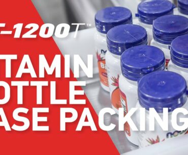 Vitamin & Supplement Bottle Case Packing Machine -  Model TT-1200T - Tishma Technologies