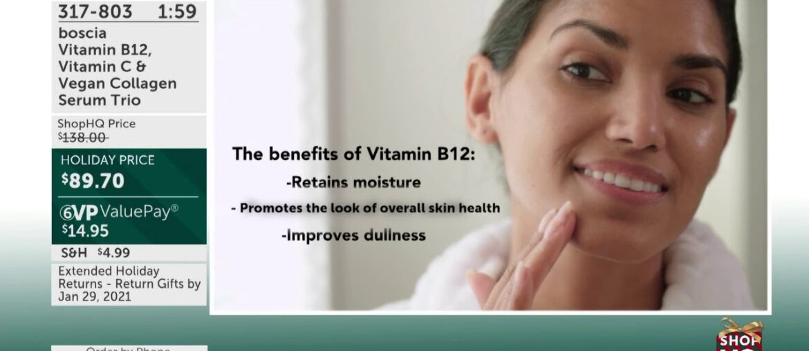 boscia Vitamin B12, Vitamin C & Vegan Collagen Serum Trio | Great Beauty Gifts | ShopHQ | 2020
