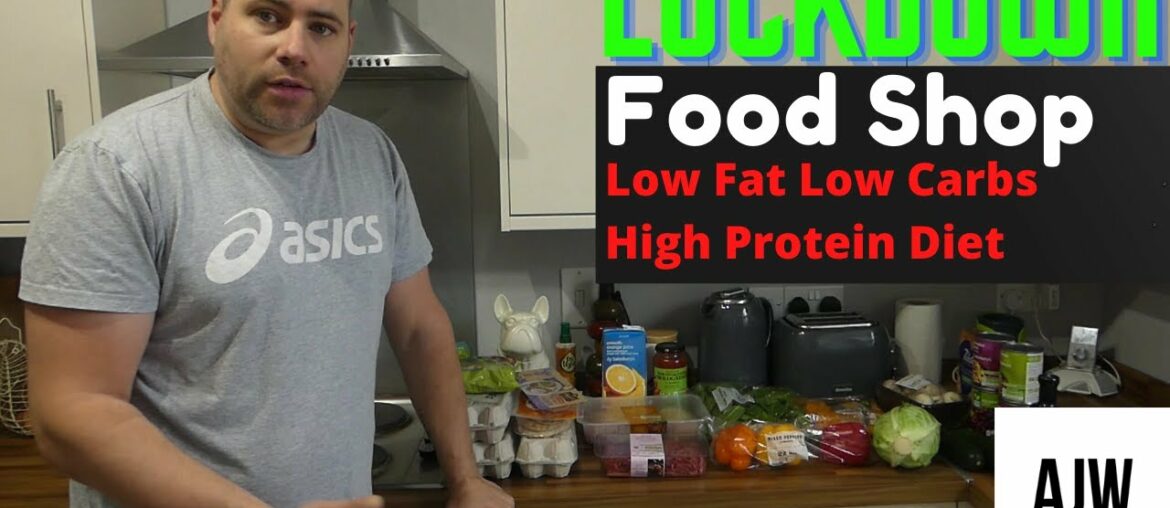 Low Fat, Low Carb, High Protein Food Shop. Diet for Fat Loss.
