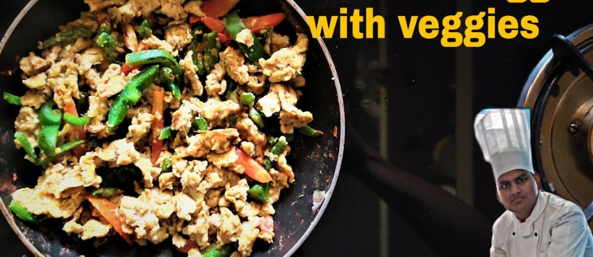 Scrambled eggs with veggies | loaded Vitamins and protein | gym | best post workout Meal