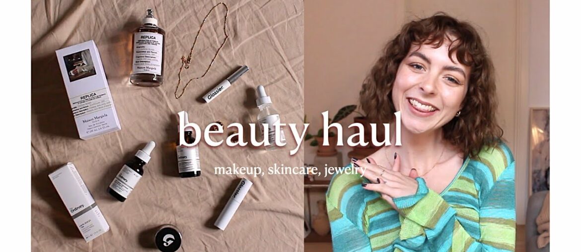 a little beauty haul: makeup, skincare + jewelry (glossier, the ordinary, ana luisa (ad) + more)