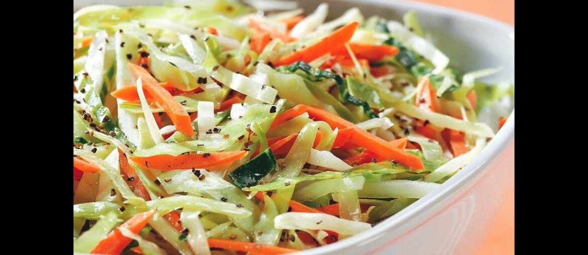 Cabbage Salad Quick & Easy with tons of vitamins