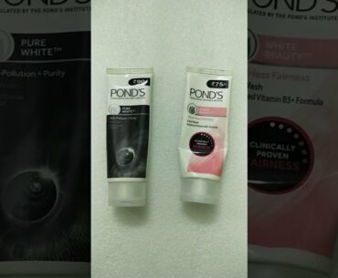 POND'S WHITE BEAUTY FACEWASH|| Charcoal facewash V/S  Advanced Vitamin B3+ Formula