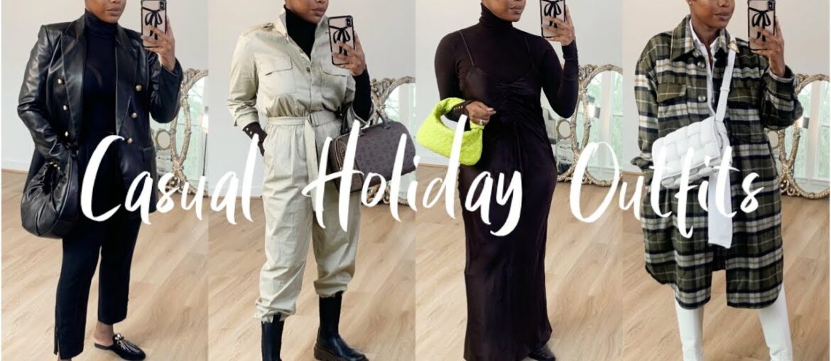 CASUAL HOLIDAY OUTFITS 2020 | Holiday Makeup and More! | Highlowluxxe