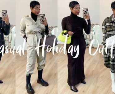 CASUAL HOLIDAY OUTFITS 2020 | Holiday Makeup and More! | Highlowluxxe