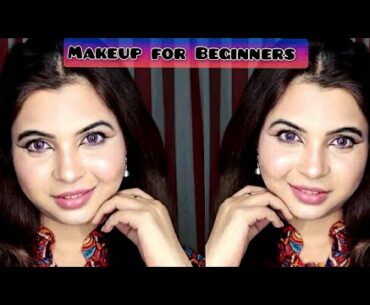 Step By Step Makeup For Beginners in Hindi | Affordable Products in India |LoveYourself Nilufar